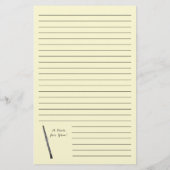 オボエミュージシャンミュージック先生 便箋 (裏面)