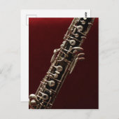 オボエ – ダブルリードウッドウィンドミュージカル楽器 ポストカード (正面/裏面)