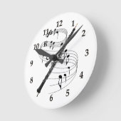オボエ ラウンド壁時計 (傾斜)