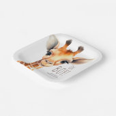 オボーイキリン赤ちゃんシャワー ペーパープレート (傾斜あり)