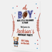 オボーイサッカーテーマ誕生日 アクリルサイン (傾斜)