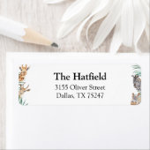 オボーイサファリアニマルズ差出人住所ラベル ラベル (インサイチュ)