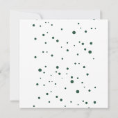 オボーイサファリ動物ベビーシャワースクエア 招待状 (裏面)