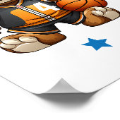 オボーイバスケットボールテーマ誕生日 ポスター (角)