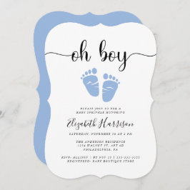 オボーイブルーベビー振りかける 招待状