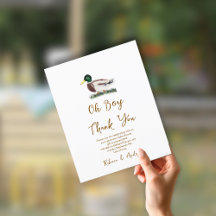 オボーイマラードアヒル赤ちゃんシャワーありがとう