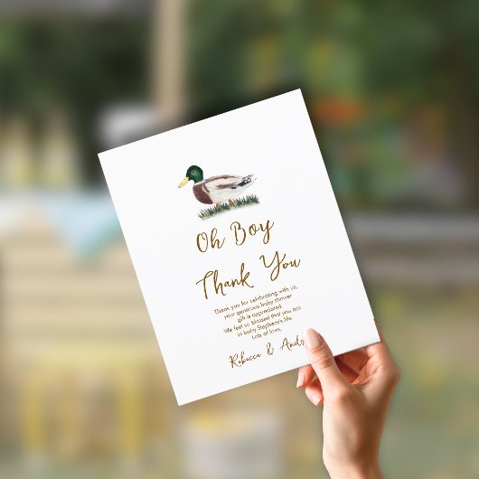 オボーイマラードアヒル赤ちゃんシャワーありがとう