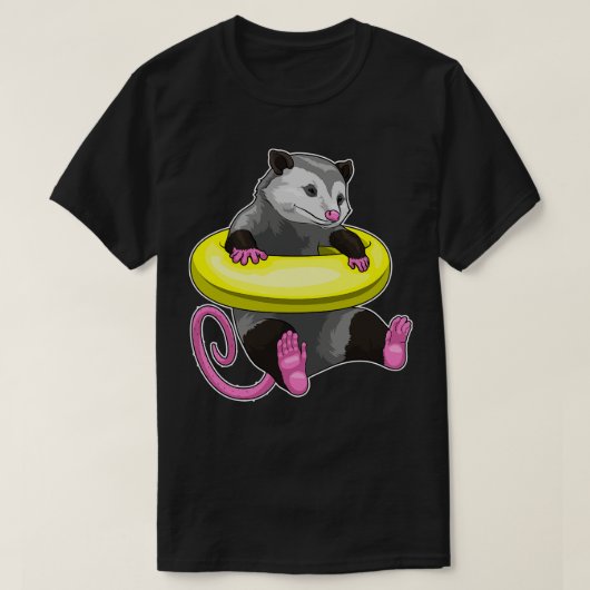 オポッサムスイミングライフブイ Tシャツ (デザイン正面)