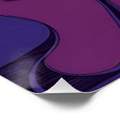 オポッサムデザインポスターウォールアートパープルブラック ポスター (コーナー)