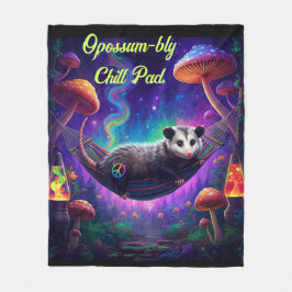 オポッサムトリップ（幻覚体験）のようなヒサイケデリックッピーカスタムパーソナル フリースブランケット