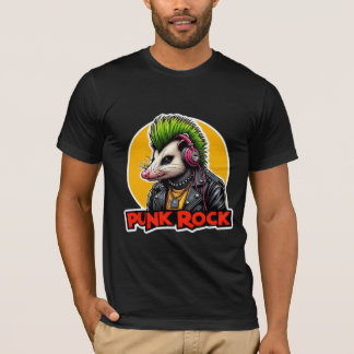 オポッサムパンクロックグリーン Tシャツ