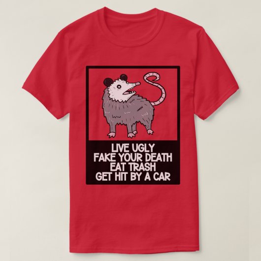 オポッサム引用文17 Tシャツ (デザイン正面)