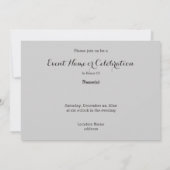 オポッサム招待状 招待状 (裏面)