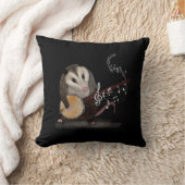 オポッサム遊ズバンジョギターポッサムライブトラ風変わりラ クッション (ブランケット)