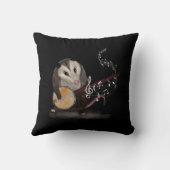 オポッサム遊ズバンジョギターポッサムライブトラ風変わりラ クッション (裏面)