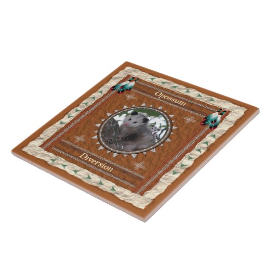 オポッサム – 分水 – セラミックタイル (側面)