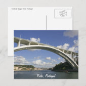 オポルトArrábida橋郵便はがき ポストカード (正面/裏面)