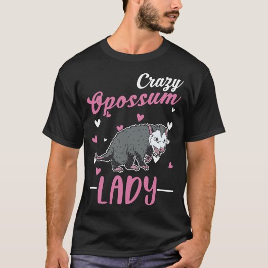 オポ熱狂するッサムレディーポッサムガール Tシャツ (正面)