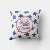 オマイスター&星ストライプ付き星 クッション (裏面)