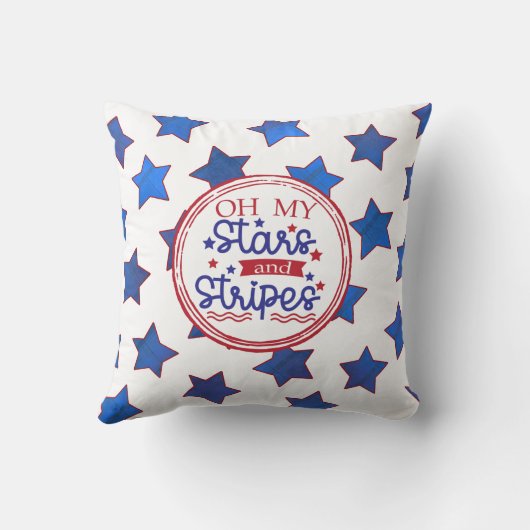 オマイスター&星ストライプ付き星 クッション (裏面)