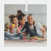 オマスクリプトオーバーレイ| 私たちはあなたを愛しています ガラスオーナメント (裏面)