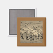 オマハからのロングラインビーチ マグネット (正面/裏面)