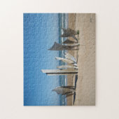 オマハのビーチの記念のノルマンディーフランスのパズル ジグソーパズル (縦)