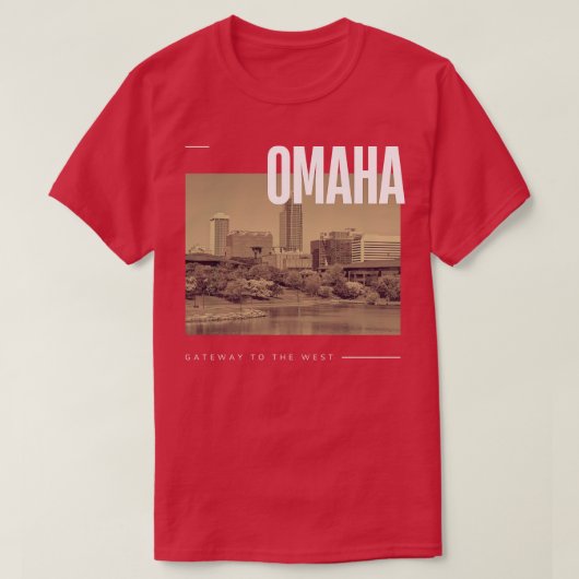 オマハシティ Tシャツ (デザイン正面)