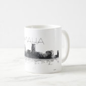 オマハネブラスカのスカイライン コーヒーマグカップ (正面右)