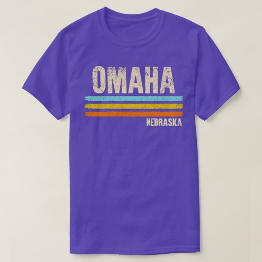 オマハネブラスカレトロ Tシャツ (デザイン正面)