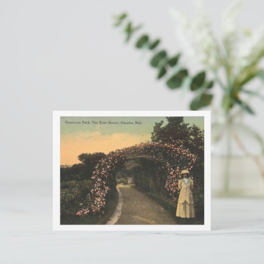 オマハネブラスカ1913ハンスコムパークヴィンテージ ポストカード (スタンド正面)