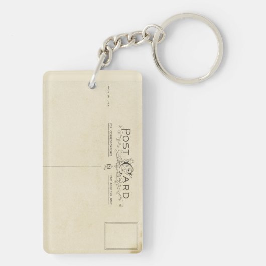 オマハネブラスカNEの古いヴィンテージ旅行記念品 キーホルダー (裏面)