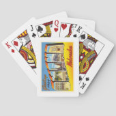 オマハネブラスカNEの古いヴィンテージ旅行記念品 トランプ (裏面)