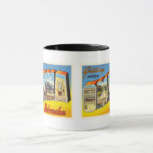 オマハネブラスカNEの古いヴィンテージ旅行記念品 マグカップ (中央)