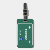 オマハネブラスカneの州間幹線道路の高速道路: ラゲッジタグ (正面縦)