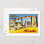 オマハネブラスカNEオールドヴィンテージ旅行土産 ポストカード (正面/裏面)