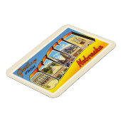 オマハネブラスカNEオールドヴィンテージ旅行土産 マグネット (左側)