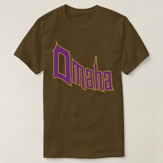 オマハパープル Tシャツ (デザイン正面)