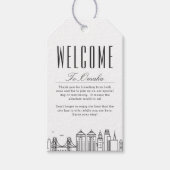 オマハ市スカイライン | ウェルカムスタイル2 ギフトタグ (正面)