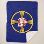 オマハ市国旗（ネブラスカ） シェルパブランケット (正面)