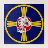 オマハ市国旗(ネブラスカ) ジグソーパズル (横)