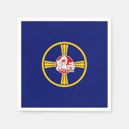 オマハ市国旗(ネブラスカ) スタンダードカクテルナプキン