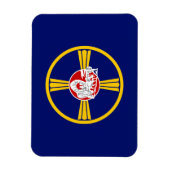 オマハ市国旗（ネブラスカ） マグネット (縦)