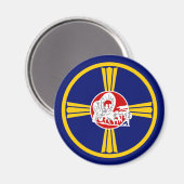 オマハ市国旗（ネブラスカ） マグネット (正面/裏面)