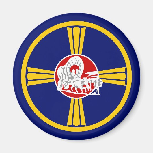 オマハ市国旗（ネブラスカ） マグネット (正面)