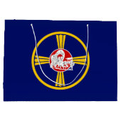 オマハ市国旗(ネブラスカ) ラージペーパーバッグ (裏面)