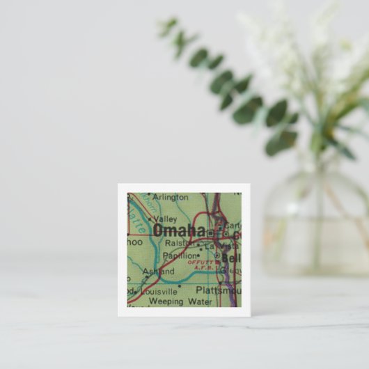 オマハ引っ越しました新しいアドレスカード エンクロージャーカード (スタンド正面)