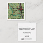 オマハ引っ越しました新しいアドレスカード エンクロージャーカード (正面/裏面)