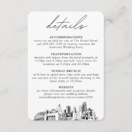 オマハ結婚の垂直詳細 エンクロージャーカード