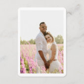 オマハ結婚のRSVPモダン QRコード エンクロージャーカード (裏面)